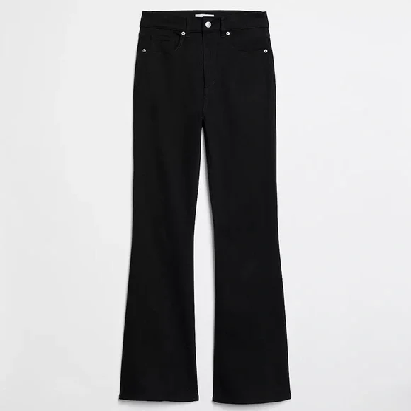 NWT: Loft High Rise Slim Flare Jeans in Jet Black Wash - Picture 6 of 6